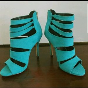 Turquoise heels